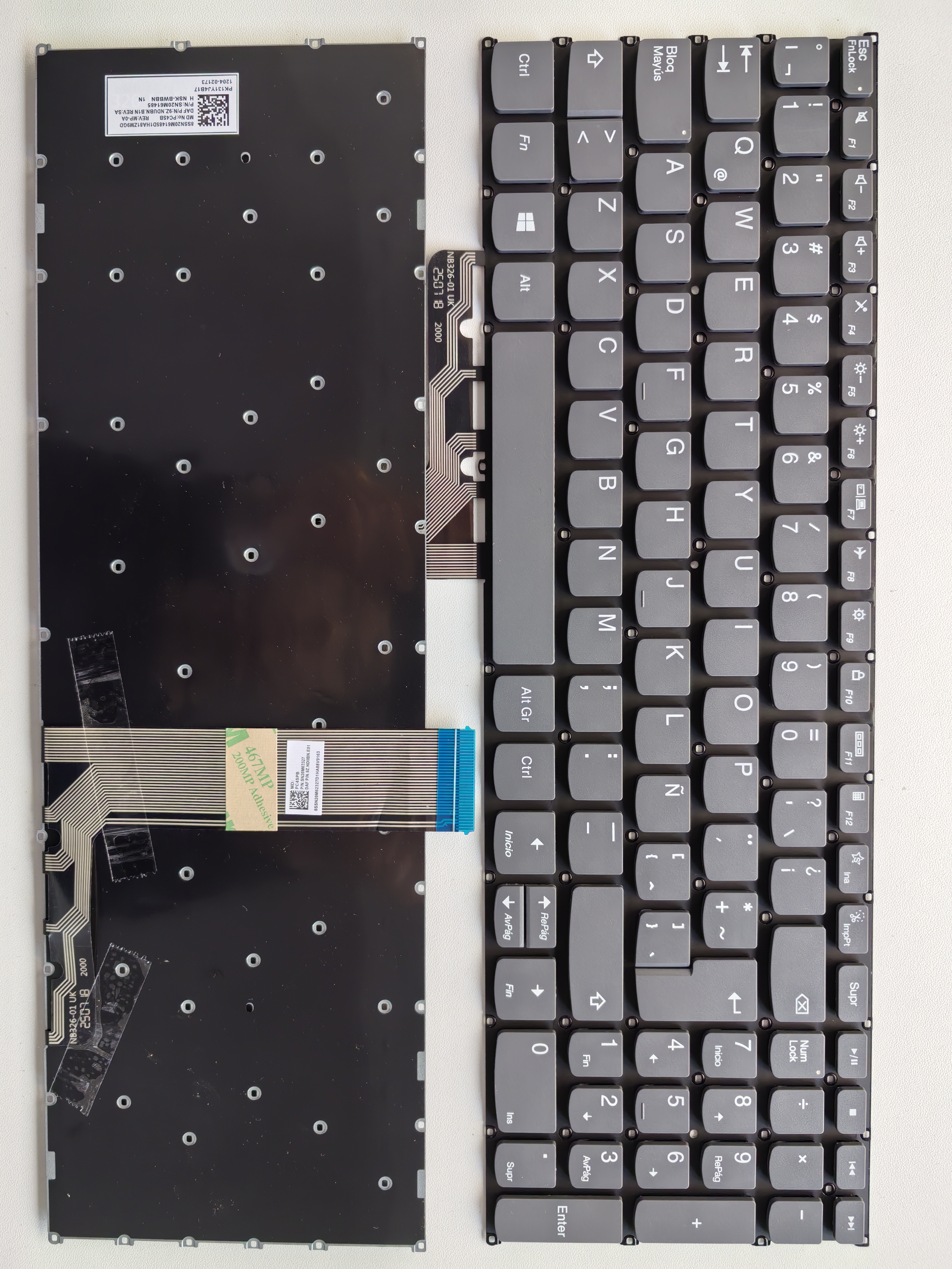 Picture of New Replacement Laptop Keyboard For LENOVO AIR 15 2020/S550-15/ideapad 5-15 Grey (OEM) LA Layout
